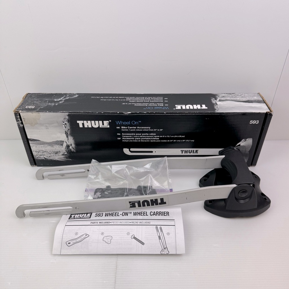 THULE Wheel-On Quick-Release Bike Wheel Holder P/N 593 (593500) Roof Mount Rack